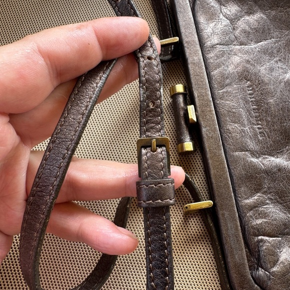 Burberry Vintage Brown Leather Handbag - Picture 6 of 15